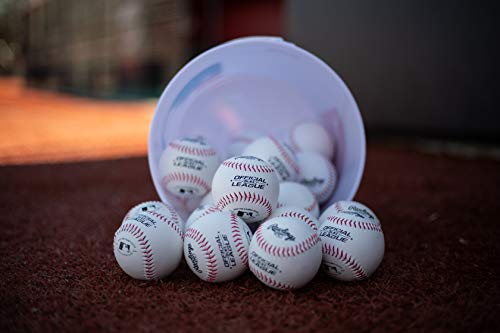 Recreational Practice Baseballs in Bucket - Youth, Official Size, 24 Pack