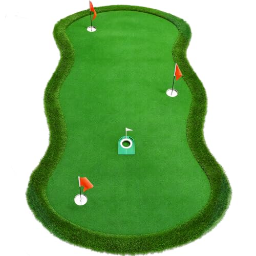 Bearwill 5x10ft Golf Putting Green Practice Mat with Accessories