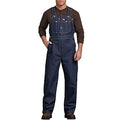 Dickies Men's Bib Overalls 36W x 32L Indigo Rigid Workwear Durable Cotton Denim