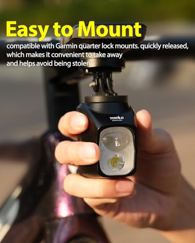 Bike Headlight 1700LM Dual Beam Waterproof for Night Cycling - Black