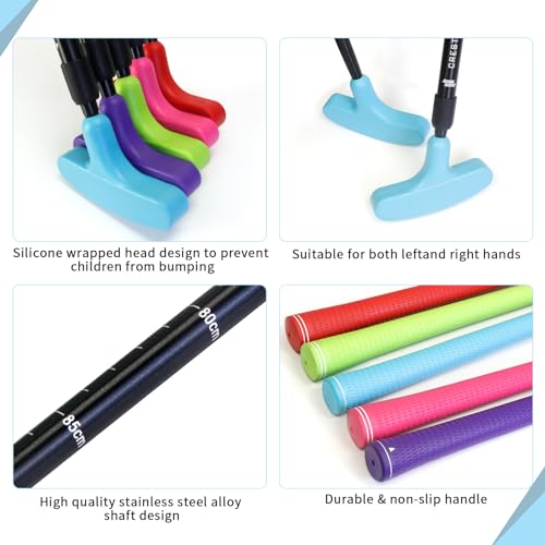 5 Pack Adjustable Golf Putters for Men and Women - Two-Way Design, Suitable for All Ages