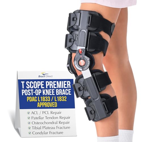 Post-Op Knee Brace with Adjustable ROM Hinge - Thigh Up to 30.5 Inches - Brace Only / Regular