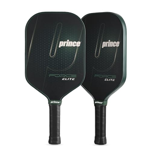 Prince Phantom Elite Elongated Pickleball Paddle - Green, Lightweight & Durable