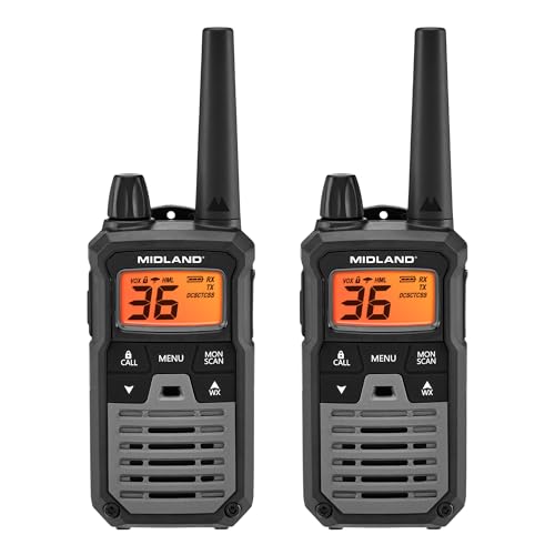 Midland T290VP4 High-Powered GMRS Two-Way Radio with 40-Mile Range and NOAA Weather Alert