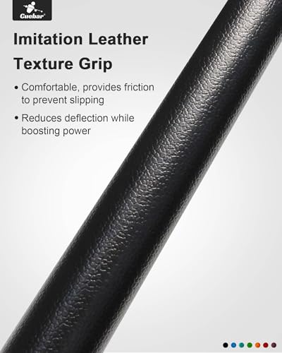 CUEBAR 4-Piece 58-Inch Pool Cue Set with Purple, Red, Blue, Black, 18-21Oz