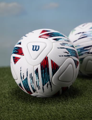 Wilson NCAA Veza Match Soccer Ball Size 5 White Blue Purple Durable Control
