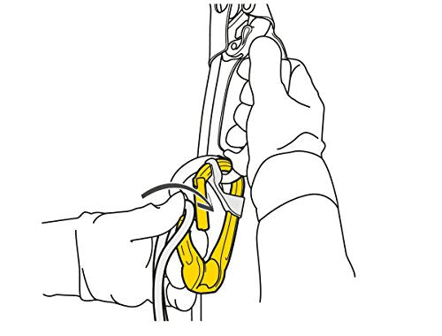 PETZL Rollclip A Pulley with Triact-Lock Carabiner for Climbing & Rescue