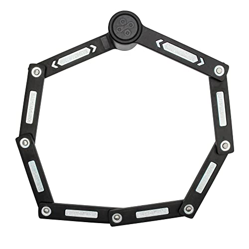 Mini Folding Bike Lock 80cm Anti-Theft Bicycle Lock with Mounting Bracket