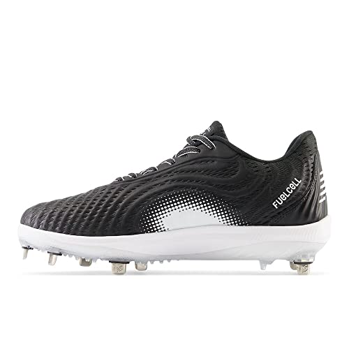 Men's FuelCell 4040 V7 Metal Baseball Cleats - Black White, Size 10.5