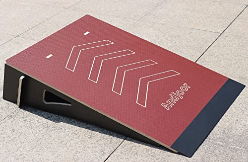 Kids Jumping Ramp for Skateboard Bike Scooter BMX RC Car - Red, 34.37 in, L220