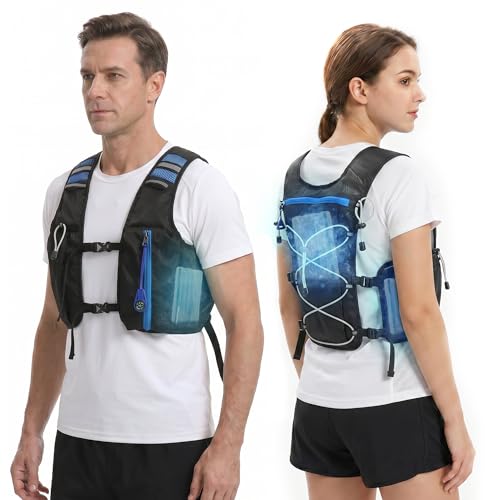 Cooling Vest for Men & Women - Aerospace-Grade Ice Vest, Black, Medium, Water-Activated