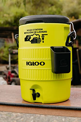 Acid Green 10 Gallon Igloo Sports Cooler with Spout & Handwashing Station
