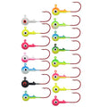 Assorted Northland Tackle Gum-Ball Fishing Jig Heads 1/64 Oz Bulk Pack - 15 Count