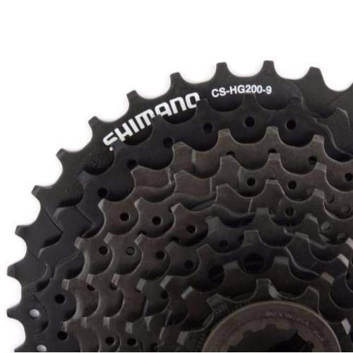 Shimano Unisex Adulto Kassette 9 Fach, Black, Einheit EU
