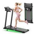 Vyrqenoxi Black Foldable Under-Desk Treadmill with Incline and LCD Display