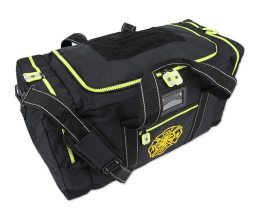Lightning X Firefighter Turnout Gear Bag with Maltese Cross - Black