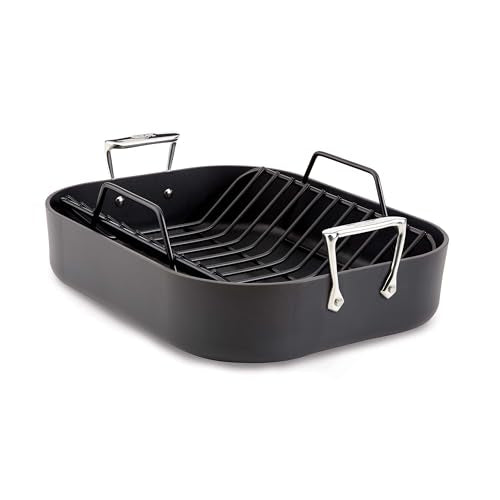 All-Clad HA1 Nonstick 13 x 16 Inch Roaster with Rack - Durable & Easy Clean