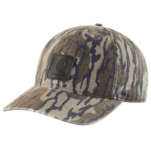 Carhartt Men's Visor - Mossy Oak Bottomland Camo, One Size Baseball Cap