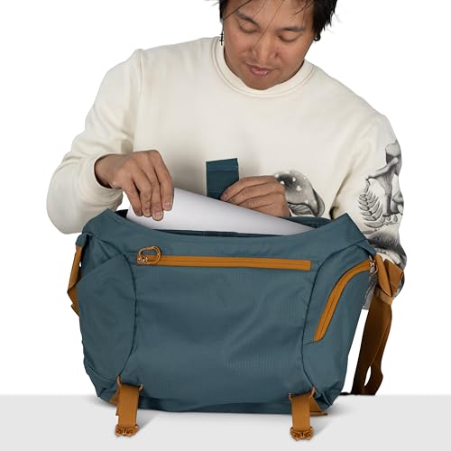 Osprey Daylite 12L Messenger Bag - White Multi Variation, Laptop & Water Bottle Pocket
