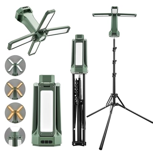 SakerNeo 20000mAh Rechargeable Camping Light with Stand - Green