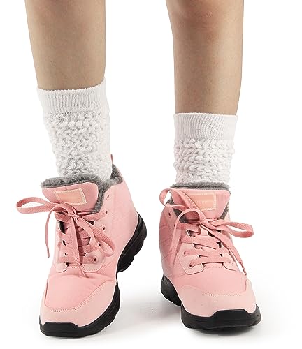 Women Thigh High Slouch Socks - Soft Scrunch Boot Socks 1 Pack, White, One Size - 3 Pairs