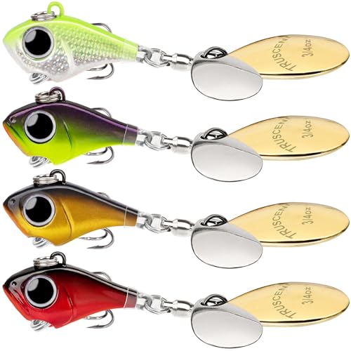A4 3/4oz 21g Fishing Spinner Bait for Freshwater Saltwater Trout Bass