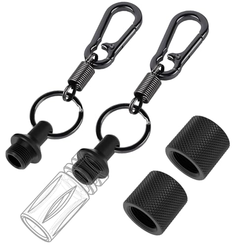 Thread Protector 1/2 x 28 UNEF CNC Machined Aluminum with Keychain Storage