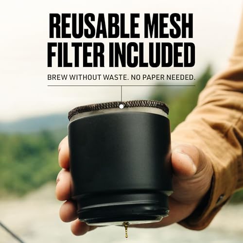 VSSL Nest Pour Over Coffee Kit - Black | Portable Camping Coffee Maker with Mugs