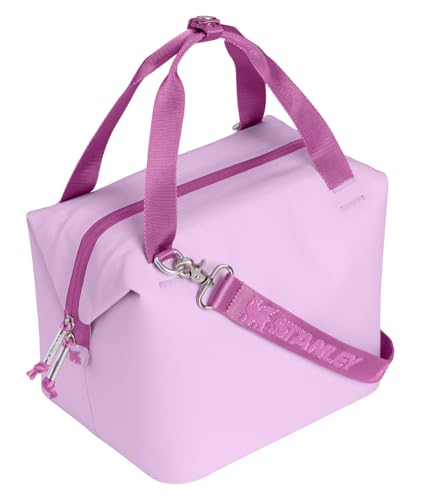 Stanley Soft Cooler Bag Mini - Orchid Insulated Lunch Box with Zipper & Shoulder Strap