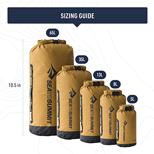 Sea to Summit Big River Dry Bag - Heavy-Duty Waterproof 35L, Gold Brown
