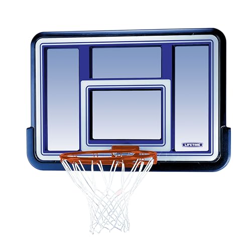 Lifetime 73650 44 Inch Shatterproof Backboard & Rim Combo Kit - Wall & Pole Mount