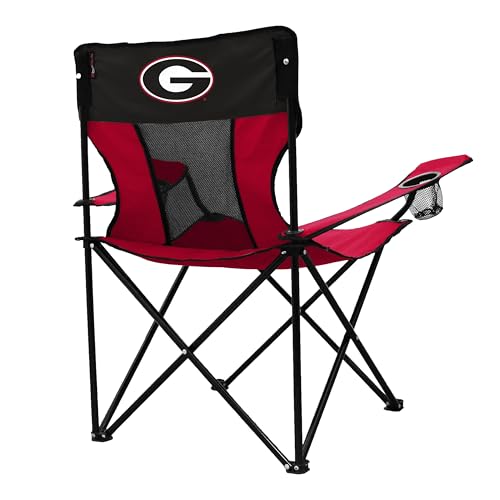Georgia Bulldogs Elite Portable Chair with Cup Holder - Outdoor Tailgate Seating