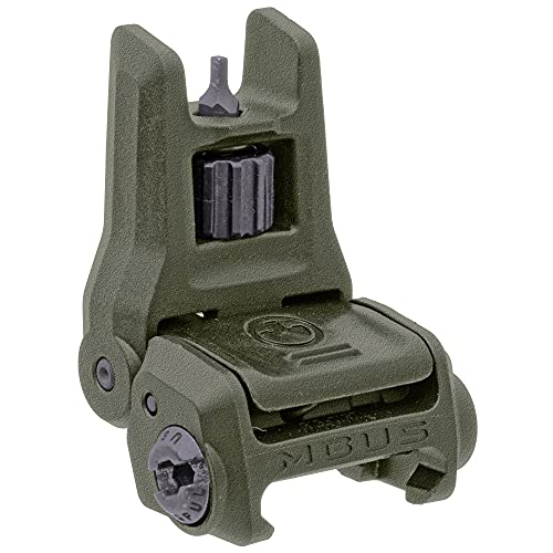 Magpul MBUS 3 Front & Rear Flip-Up Sights Set OD Green - Tactical Rifle Accessories