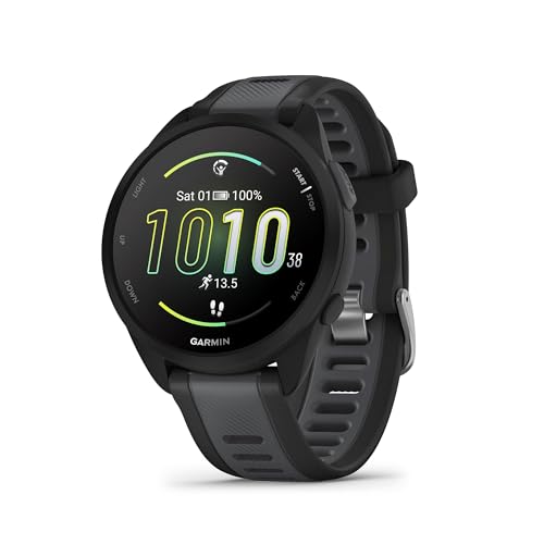 Garmin Forerunner 165 Running Smartwatch Black, 43mm GPS Fitness Tracker