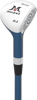 MAZEL Mini Driver/Iron Golf Clubs Swing Trainer Aid to Improve Your Hitting Accuracy & Speed (Deep Blue,Left Hand, Mini Driver)