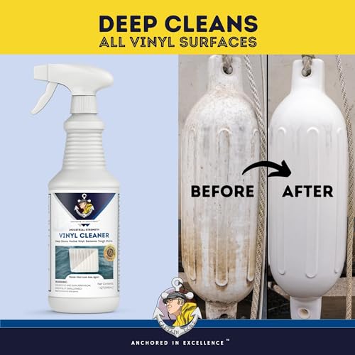 Boat Vinyl Cleaner - Deep Stain Removal for Marine Upholstery & Surfaces
