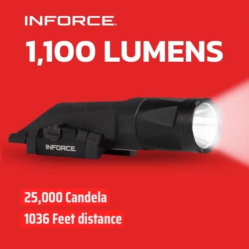 Inforce Gen 3 WMLx 1100 Lumen Tactical Light Black - High-Intensity LED