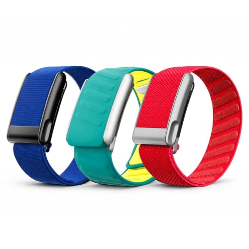 DADO Energetic Multi-Pack Wrist Straps for Whoop 5.0, Peak & More - Hydroknit, Silicone & Nylon, Quick Link & Clasp - Sport Replacement Bands