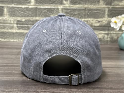 Peeking Squirrel Hat for Men Women Adjustable Embroidered Baseball Cap - Gray