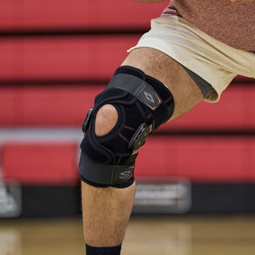 Shock Doctor Large Knee Brace Wrap Support for Patella Injury Recovery, Lateral & Medial Stability