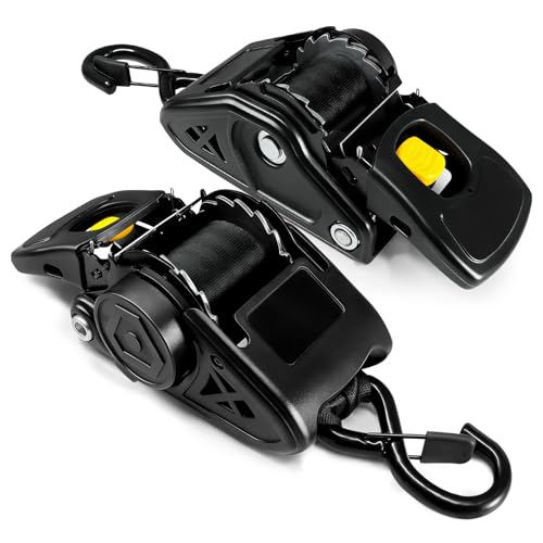 NeaLia Heavy Duty Boat Ratchet Straps 2x50in Transom Tie Downs 2200lbs