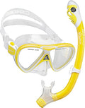 Kids Snorkeling Mask and Dry Snorkel Set - Yellow/White, Ocean Junior