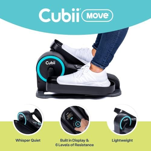 Cubii Move - Portable Under Desk Elliptical Bike | Adjustable Workout Levels for Adults & Seniors