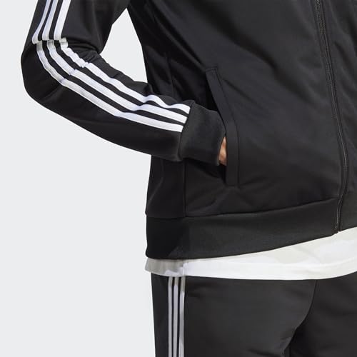 Adidas Men's Basic 3-Stripes Tricot Track Suit Large Black 2023