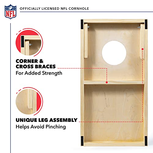 Buffalo Bills NFL Portable Cornhole Set - Travel Size 2 Boards & 8 Bean Bags