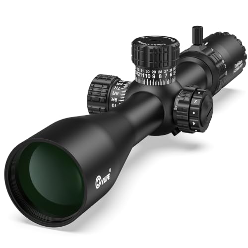 CVLIFE 5-25x56 FFP Rifle Scope with ED Glass, Zero Stop & Illuminated Reticle