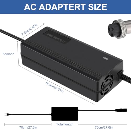54.6V 2A Electric Scooter Battery Charger for Vsett, Evercross, Kabo, Zero