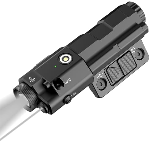 Rechargeable IR Illuminator & Laser Combo for Night Vision – Mlok/Picatinny Mount, 940nm IR Light & Laser, Waterproof, Safe Laser, Professional Use