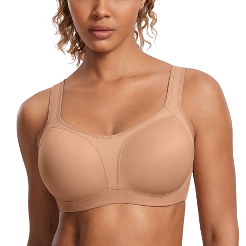 Women's Ladder Adjustable Straps Sports Bras - 36DD Barely Buff