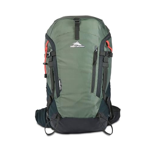 High Sierra Pathway 2.0 45L Hiking Backpack Forest Green/Black
